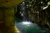 Mexico, Waterfall at the Eastern Access to the Cenotes of Hacienda Mucuyche