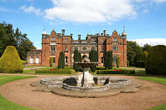 Newsfield's South Terrace and Fountain,  Keele Hall, Staffordshire