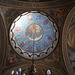 Light from the dome's widows illuminate the image of Christ Pantokrator