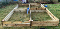 Friday morning job for a friend completed - replacement raised vegetable beds!