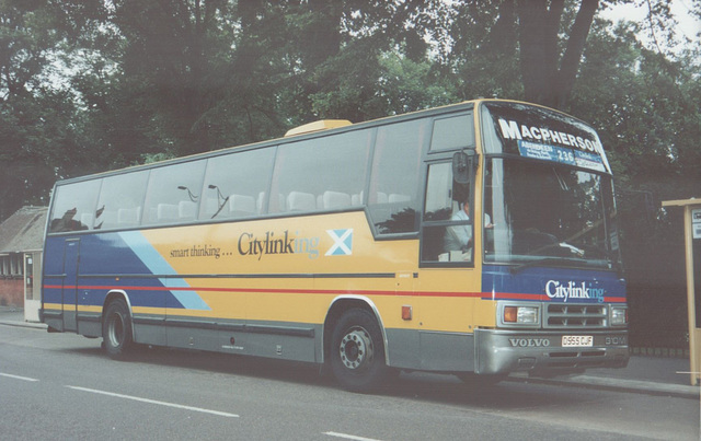 MacPherson Coaches (Scottish Citylink contractor) D555 CJF in Cambridge - 5 Sept 1991