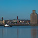 View of Birkenhead from across the River Mersey, Liverpool waterfront.