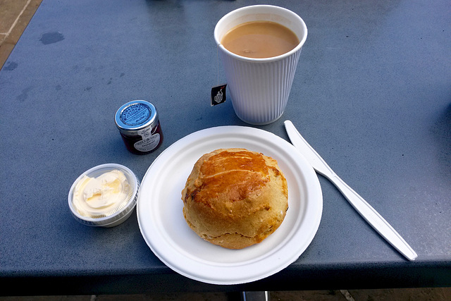 England 2016 – Burghley House – Tea with scone and clotted cream