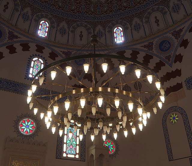 Lanterns over the prayer area
