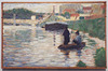 View of the Seine by Seurat in the Metropolitan Museum of Art, January 2023