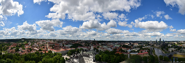 Panorama vom Gediminas-Turm über Vilnius (© Buelipix)