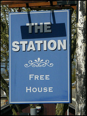 Station pub sign