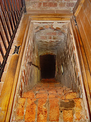 Penzlin, Treppe zum Hexenkeller in der Burg