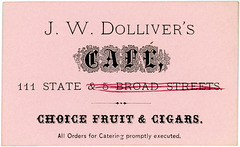 J. W. Dolliver's Café, Boston, Massachusetts, ca. 1875