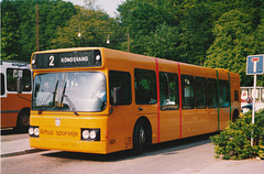 Århus (Aarhus) Sporveje 001 (LH 91 703) at Marienlund - 26 May 1988 (67-18)