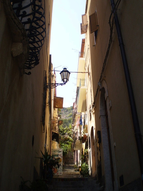 Picturesque narrow street.