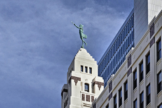 The "Spirit of Progress" Statue – Viewed from the Chicago River, Chicago, Illinois, United States