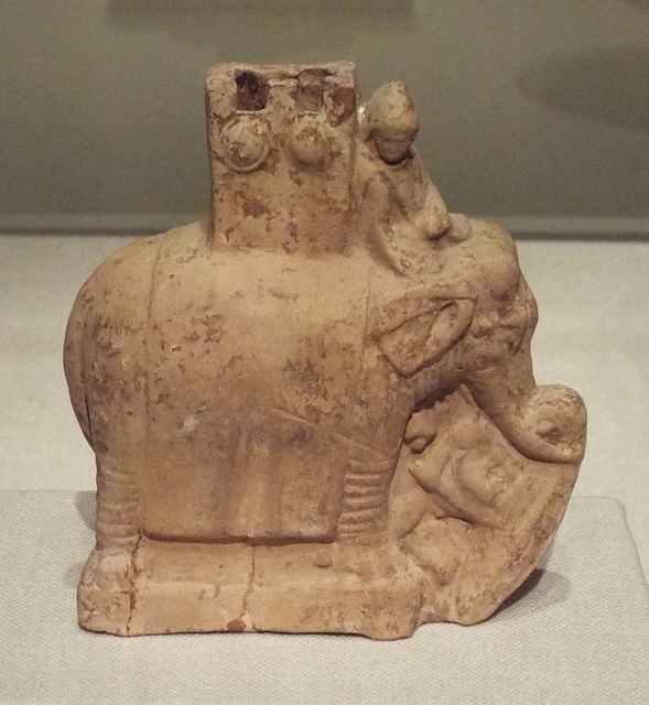 Galatian Warrior Crushed by an Elephant Terracotta Figurine in the Metropolitan Museum of Art, June 2016