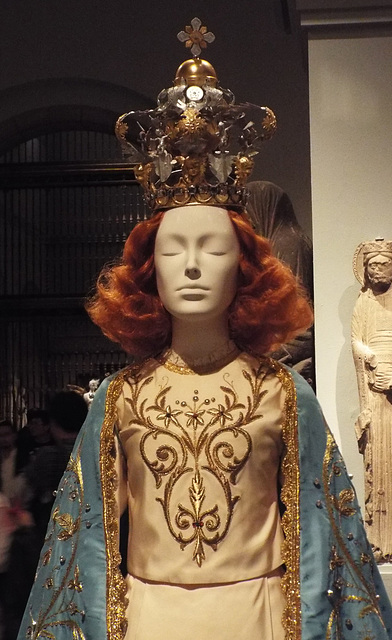 Detail of the Statuary Vestment of the Madonna delle Grazie in the Metropolitan Museum of Art, May 2018