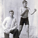 Young Boxer and trainer, Falkirk, Scotland c1925-30
