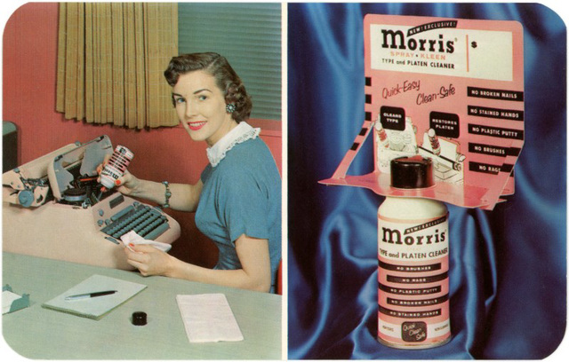 Morris Type and Platen Cleaner for Typewriters