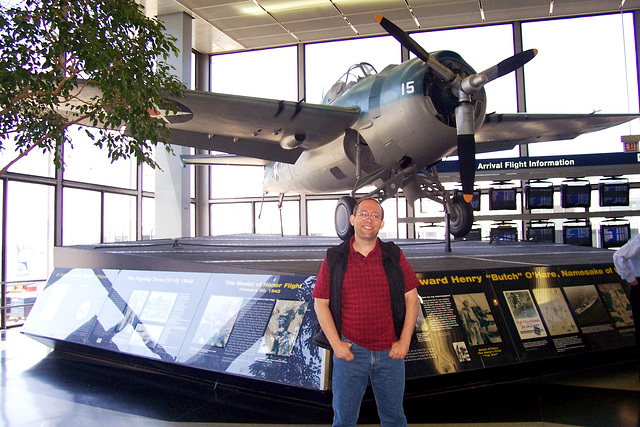 US - Chicago, IL. - me, at O'Hare Airport