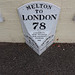 Mile post by Garrett's of Ipswich, Melton, Suffolk