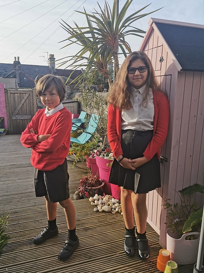 My gorgeous grandchildren all ready for school after 6 months