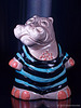 Hippo Iron-Jack, Riesen-Spardose Stärkster Mann, Gießkeramik