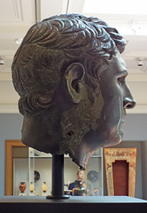 Bronze Head of a Man in the Getty Villa, June 2016