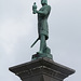 Norway, Trondheim, Olav Tryggvason Sculpture on the Top of Monument Column