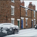 snow in an English street