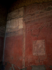 Remains of primitive wall painting.