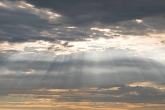 God's rays on a Sunday morning