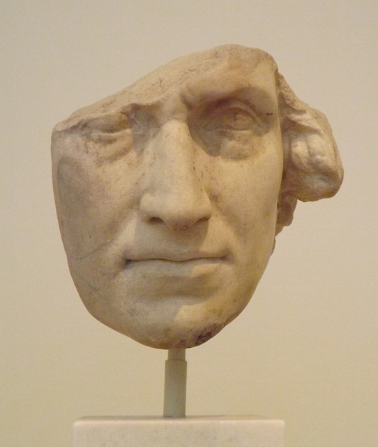 Portrait Head of a Man found in the Stoa of Attalos in the National Archaeological Museum of Athens, May 2014