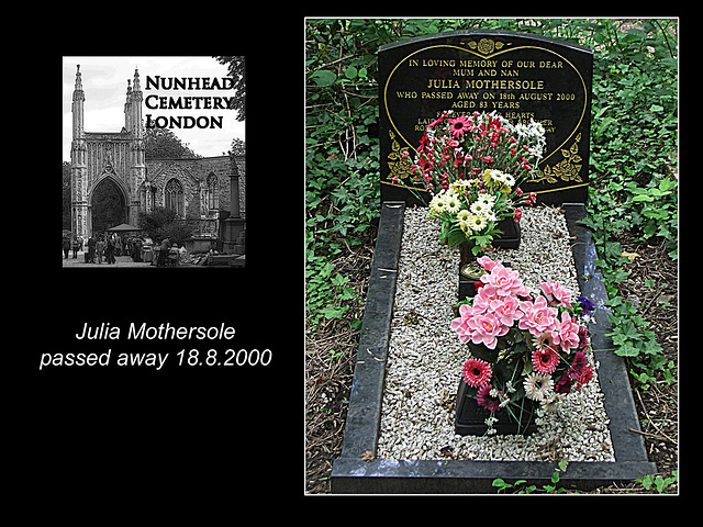 A 21st century memorial Nunhead Cemetery 19 5 2007