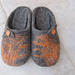 felted slippers - domestic wool