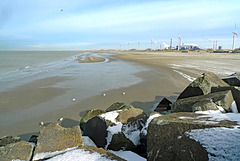 Nederland - Velsen-Noord, Strand Noordpier