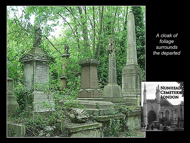 Gravestones Nunhead Cemetery e 19 5 2007
