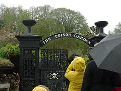 Entrance to The Poison Garden, Alnwick gardens.