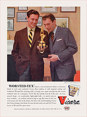 Vicara Synthetic Fiber Ad, c1955