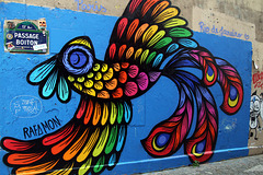 " Plumage coloré " de l'artiste brésilienne RafaMon .