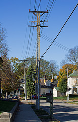 Old steel pole in Troy, Ohio