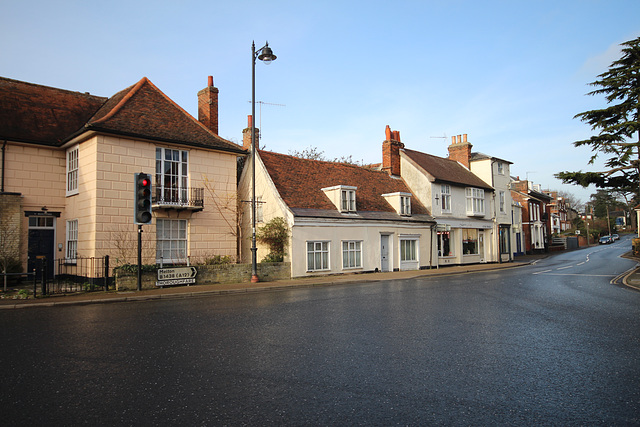 Houses on Thoroughfare, Woodbridge, Suffolk