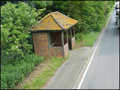 nice tiled bus shelter