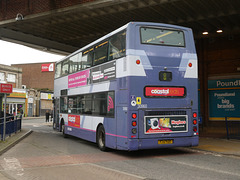 First Eastern Counties (YJ51 RDU) in Great Yarmouth - 29 Mar 2022 (P1110144)