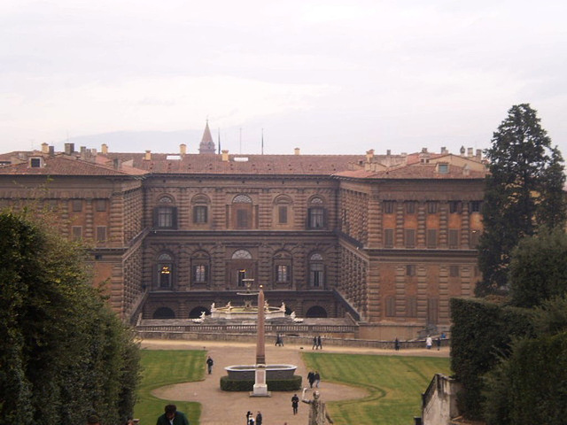 Pitti Palace, seen from Boboli Gardens.