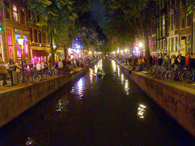 Amsterdam -  the red light district -