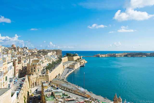 Aussicht von den Upper Barrakka Gardens, Valletta (© Buelipix)