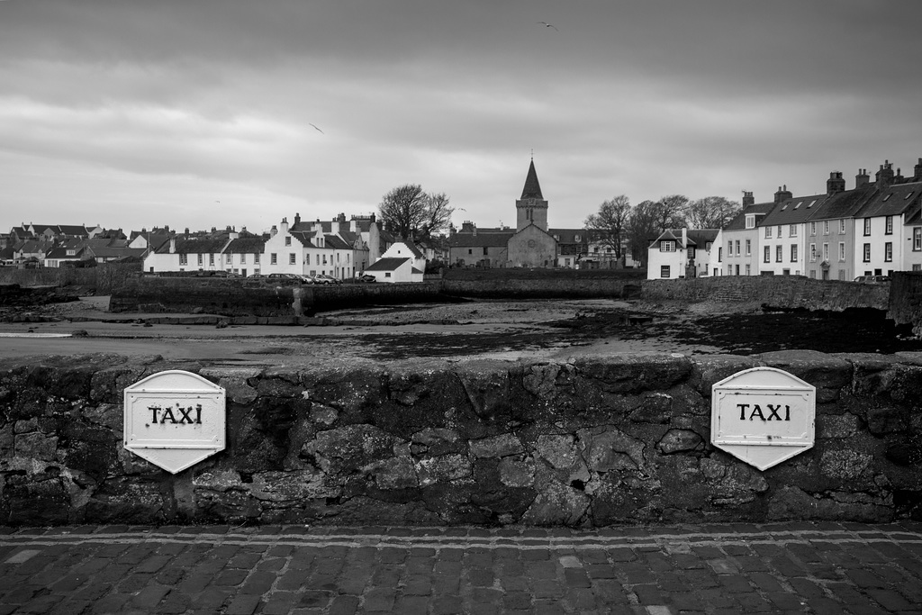 Taxi Rank, Anstruther Easter Looking towards the Dreel Halls in Anstruther Wester