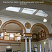 Battersea Park Station - booking ceiling detail looking south 25 9 2023