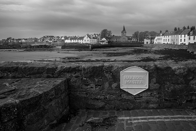 Harbour Master's Parking Space, Anstruther Easter Looking towards the Dreel Halls in Anstruther Wester
