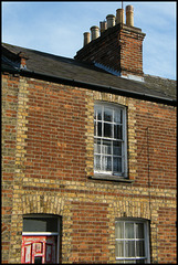 red brick terrace house