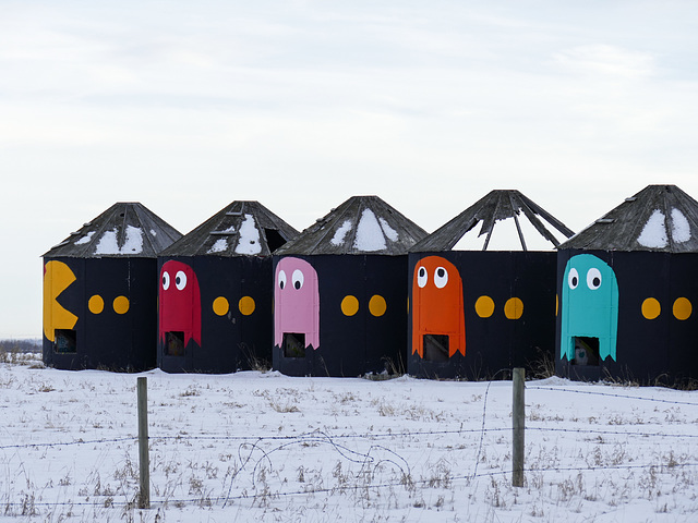 Jazzing up the old silos - with Pacman