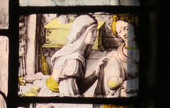 canterbury museum glass   (65)perhaps elizabeth and mary? c16 flemish glass
